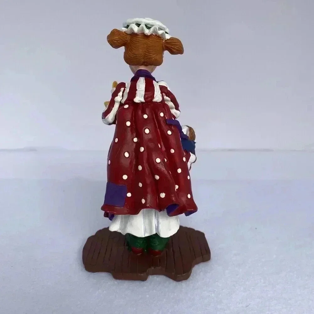 Dept 56 All Through The House Mary Jo Girl Resin Figurine 5.5in Red Christmas